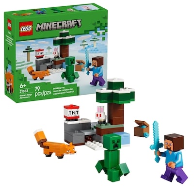 LEGO Minecraft Steve’s Taiga Adventure Toy 21583 1 ea, $13.00/1ea