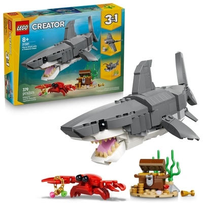 LEGO Creator Fierce Shark with a Treasure Chest 31381 1 ea, $40.00/1ea