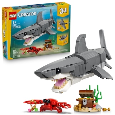 LEGO Creator Le Requin Féroce et le Coffre au Trésor, Jouet 31381 1 ea, 40,00 $/1ch