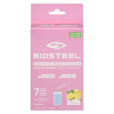Biosteel Mélange d'hydratation poudre saveur limonade rose 49 g, 28,55 $/100g