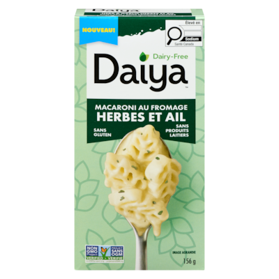 Daiya Macaroni au fromage, herbes et ail 156 g, 3,71 $/100g