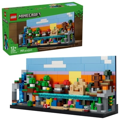 LEGO Minecraft Biomes Miniatures, Art Inspiré des Jeux Vidéo, Ensemble de Construction 21589 1 ea, 69,00 $/1ch