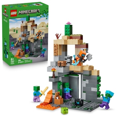 LEGO Minecraft Zombie Dungeon Building Toy 21587 1 ea, $40.00/1ea