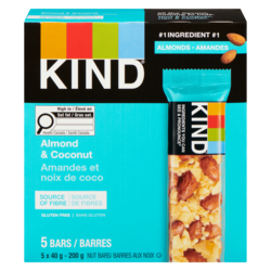 Kind Barres aux noix amandes et noix de coco 5x40.0 g, 4,00 $/100g