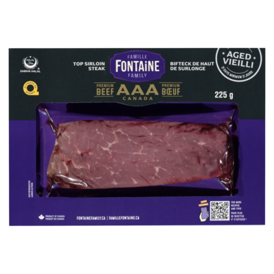 Famille Fontaine Bifteck de haut de surlonge de bœuf 225 g, 4,44 $/100g