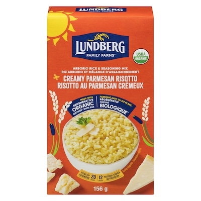 Lundberg Arborio Rice & Seasoning Mix Creamy Parmesan Risotto 156 g, $3.52/100g