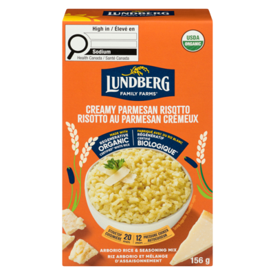Lundberg Riz arborio et mélange d'assaisonnement risotto au parmesan crémeux 156 g, 3,52 $/100g