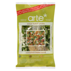 Sweet Italian Pickle With Garden Herb Crumbles