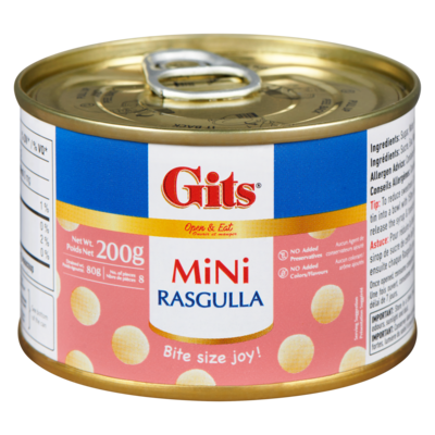 Gits Rasgulla mini 200 g, 1,25 $/100g