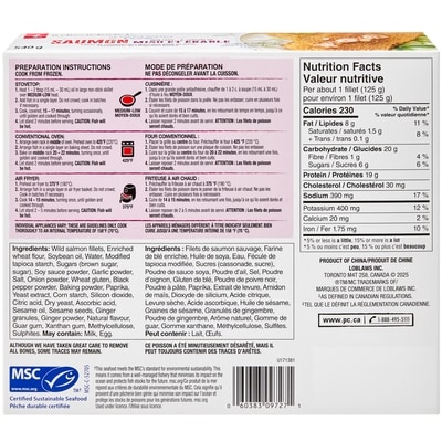 Miso Maple Flavour Breaded Salmon Fillets