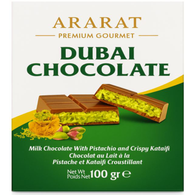 Ararat Dubai Chocolate 100 g, $6.79/100g