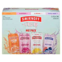 Smirnoff Premium Malt Alcoholic Beverage Mix Pack (ID required at pick-up) 12x355.0 ml, $0.62/100ml