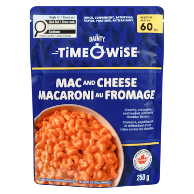 Riz Dainty Macaroni au fromage Time Wise 250 g, 1,08 $/100g