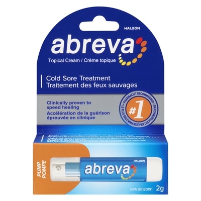 Abreva Cold Sore Treatment Topical Cream Pump 2 g, $1,449.50/100g