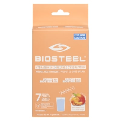 Biosteel Hydration Mix Powder Peach Mango Flavour 49 g, $28.55/100g