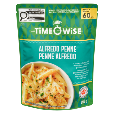 Riz Dainty Penne Alfredo Time Wise 250 g, 1,52 $/100g