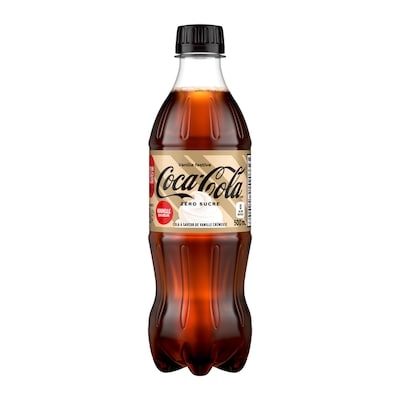 Coca-Cola Cola Zero Sucre Crème vanille des fêtes Bouteille 500 ml, 0,66 $/100ml