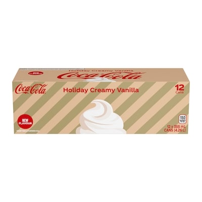 Coca-Cola Cola Holiday Creamy Vanilla Fridge Pack Cans 12x355.0 ml, $0.16/100ml