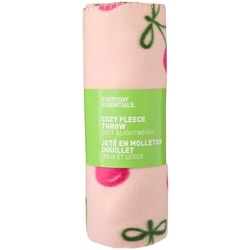 Everyday Essentials Jeté en molleton douillet, cerises 1 ea, 10,00 $/1ch