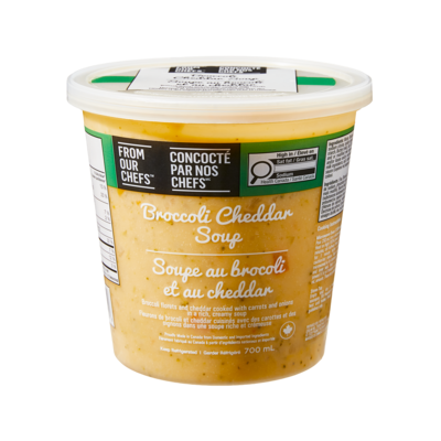 From Our Chefs Broccoli Cheddar Soup 700 ml, $1.36/100ml