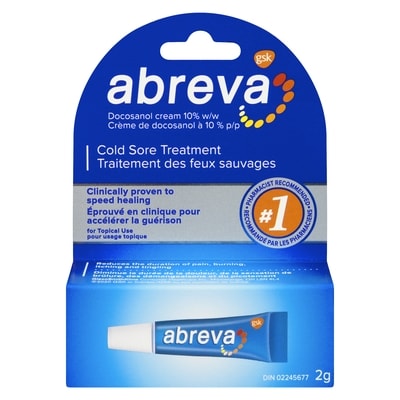 Abreva Traitement des feux sauvages 2 g, 1 350,00 $/100g