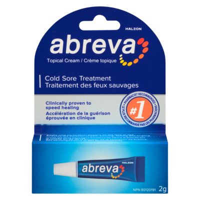 Abreva Traitement des feux sauvages 2 g, 1 449,50 $/100g