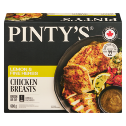 Pinty's Chicken Breasts Lemon & Fine Herbs 600 g, $3.17/100g