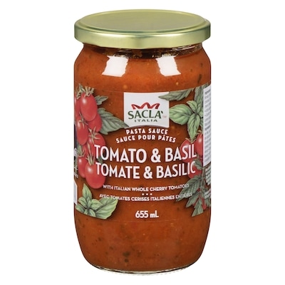 Sacla Pasta Sauce Tomato & Basil 655 ml, $0.99/100ml