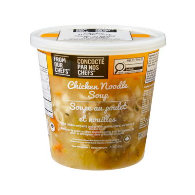 From Our Chefs Chicken Noodle Soup 700 ml, $1.36/100ml