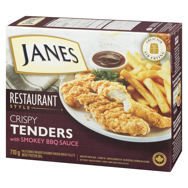 Fully Cooked Breaded Seasoned Chicken Breast Fillets Crispy Tenders With Smokey Bbq Sauce