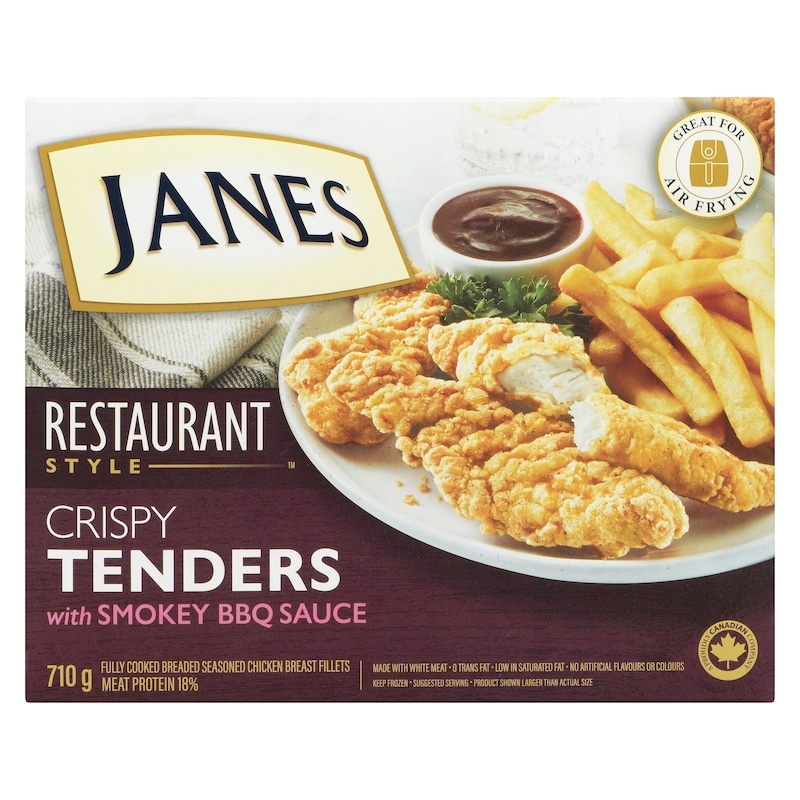 Fully Cooked Breaded Seasoned Chicken Breast Fillets Crispy Tenders With Smokey Bbq Sauce