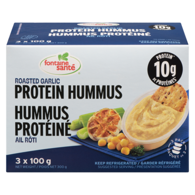 Fontaine Santé Hummus protéiné ail rôti 300 g, 2,33 $/100g
