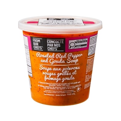 From Our Chefs Roasted Red Pepper Gouda Soup 700 ml, $1.36/100g