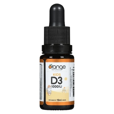 Orange Naturals D3 Drops 1000iu 15 ml, $106.60/100ml