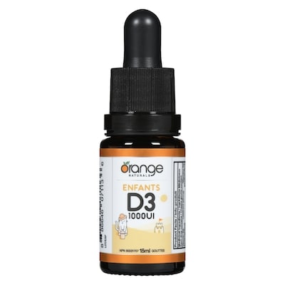 Orange Naturals D3 gouttes 1000ui 15 ml, 106,60 $/100ml