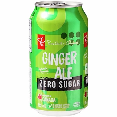 President's Choice Zero Sugar Ginger Ale 12 Pack 12x355.0 ml, $0.16/100ml