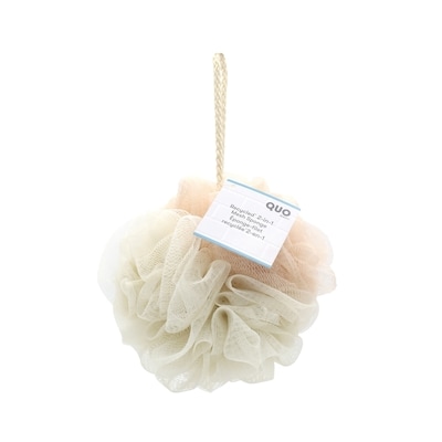 Quo Beauty 2-In-1 Mesh Sponge Cream/Teal 1 ea, $0.49/1ea