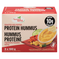 Fontaine Sante Protein Hummus Roasted Red Pepper 300 g, $2.00/100g