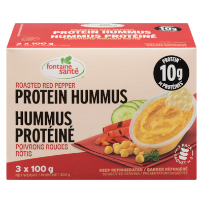 Fontaine Sante Protein Hummus Roasted Red Pepper 300 g, $2.33/100g