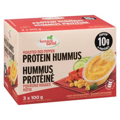 Protein Hummus Roasted Red Pepper