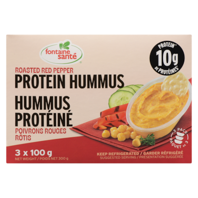 Protein Hummus Roasted Red Pepper