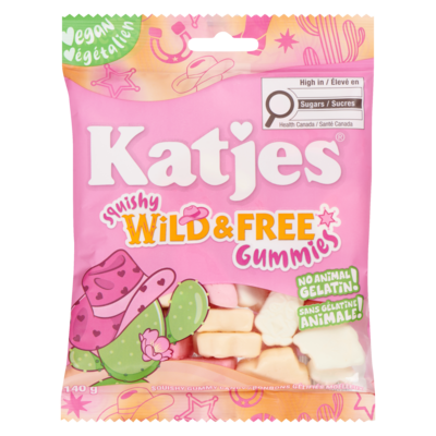 Katjes Squishy Gummy Candy Squishy Wild & Free Gummies 140 g, $2.85/100g