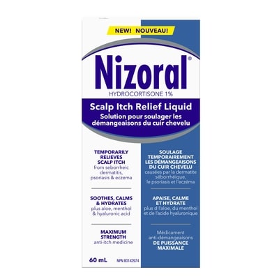 Nizoral Solution pour Soulager les Démangeaisons Du Cuir Chevelu 60 ml, 41,65 $/100ml