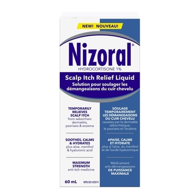 Nizoral Solu pour soulager les démangeaisons du cuir chv 60 ml, 41,65 $/100ml