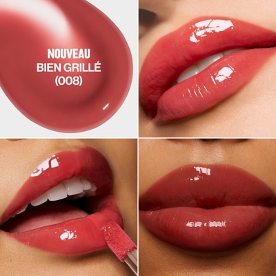 Huile à lèvres Super Lustrous Glimmer, 008 Bien Grillé, hydratante