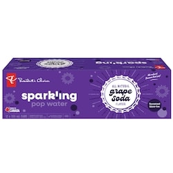 President's Choice Sparkling Pop Water, Grape Soda, 12 Pack 12x355.0 ml, $0.13/100ml