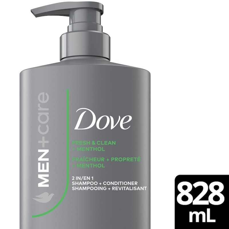 Dove Fresh Clean 2‑in‑1 with Menthol - 828 ml | Real Canadian