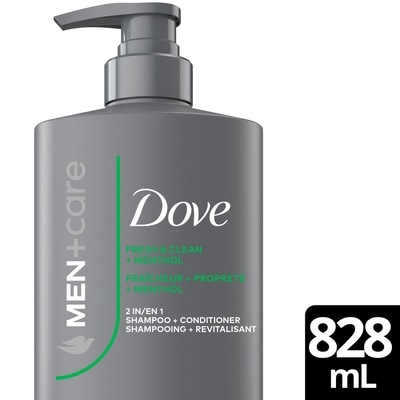 Dove Fresh Clean 2‑in‑1 with Menthol 828 ml, $1.51/100ml