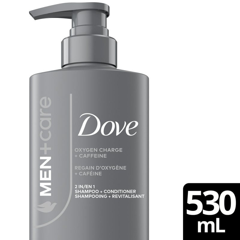 Dove Oxygen Charge 2‑in‑1 with Caffeine - 530 ml | Real Canadian