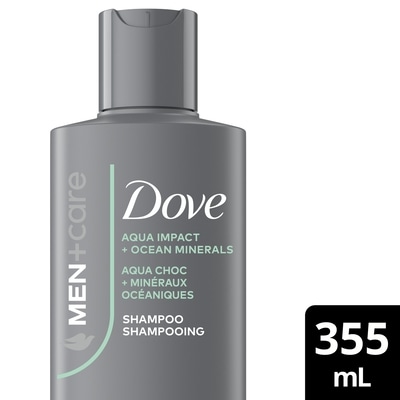 Dove Shampooing aqua choc + minéraux océaniques 355 ml, 2,39 $/100ml